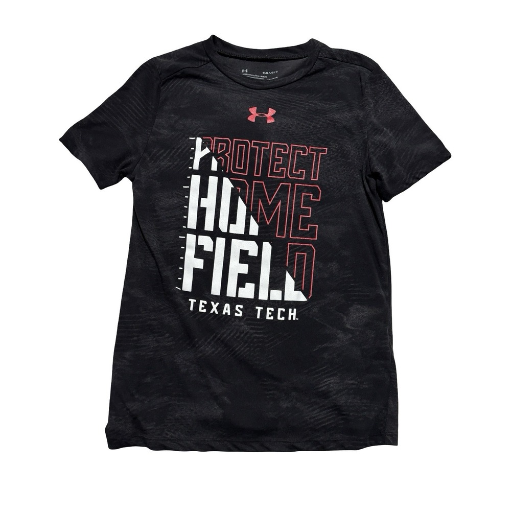 Under Armour Youth Boys Texas Tech Protech Home Field Shirt Size YLG 15.5 x 23